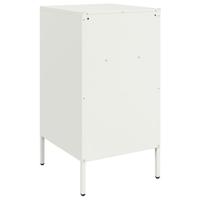 Nachtkastjes 2 st 36x39x68 cm staal wit - thumbnail