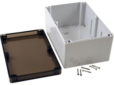 Hammond Electronics 1554VB2GYSL Universele behuizing 240 x 160 x 120 Polycarbonaat Grijs 1 stuk(s)
