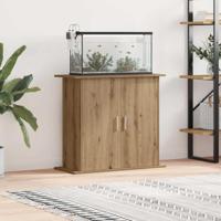 Aquariumstandaard Artisan Eikenhout 81x36x73 cm Bewerkt Hout - thumbnail