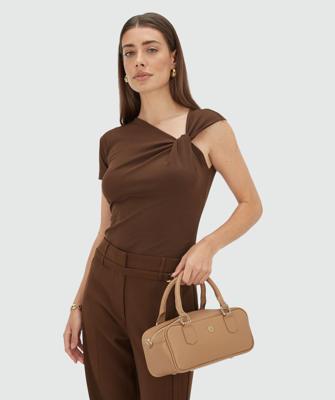 Josh V Levina Jv-2508-1107 T-shirt Korte Mouw 584 Dark Brown