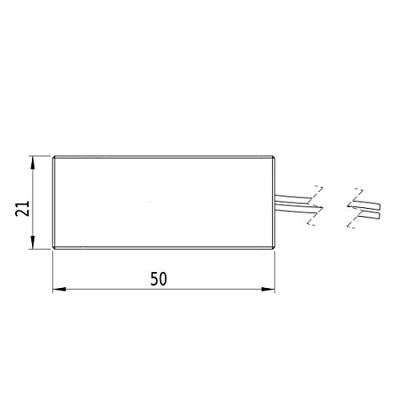 Picotronic Lasermodule Punt Rood 1 mW DD635-1-3(21x21x50)