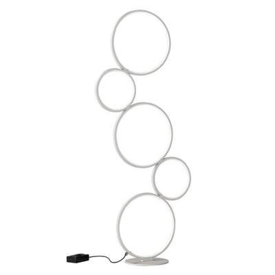 Trio Design vloerlampRondo 5-rings wit - 422610531