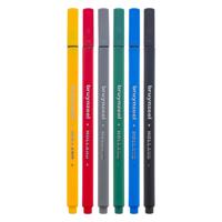Bruynzeel fineliner set basis 6 kleuren - thumbnail