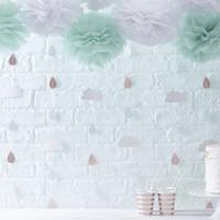 Wolkenhangers Babyshower backdrop (6st) - thumbnail