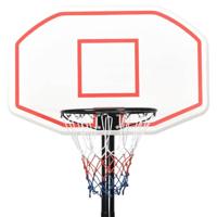 Basketbalstandaard 258-363 cm polyetheen wit - thumbnail