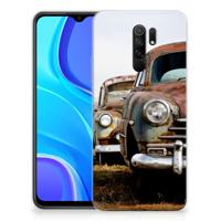 Xiaomi Redmi 9 Siliconen Hoesje met foto Vintage Auto - thumbnail