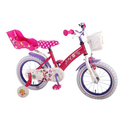 Disney Minnie Mouse Bow-Tique kinderfiets 14 inch Roze / Paars