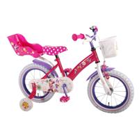 Disney Minnie Mouse Bow-Tique kinderfiets 14 inch Roze / Paars - thumbnail