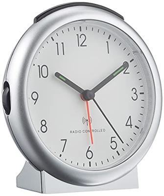TFA Dostmann 98.1036 Wekker Zendergestuurd Zilver