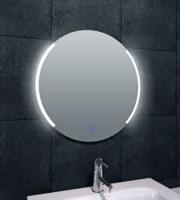Badkamerspiegel Round | 60 cm | Rond | Directe en indirecte LED verlichting | Touch button | Met verwarming - thumbnail