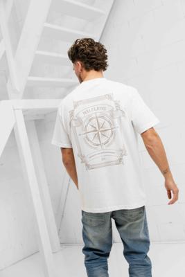 Malelions Compass T-Shirt Heren Wit - Maat S - Kleur: Wit | Soccerfanshop Malelions Compass T-Shirt Heren Wit - Maat S - Kleur: Wit | Soccerfanshop