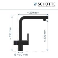 Schutte AQUASTAR PREMIUM spoelwater mengkraan | + Koel- en filtersysteem | Mat Zwart - 99960 - thumbnail