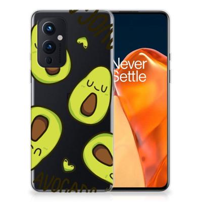 OnePlus 9 Telefoonhoesje met Naam Avocado Singing OnePlus 9 Telefoonhoesje met Naam Avocado Singing