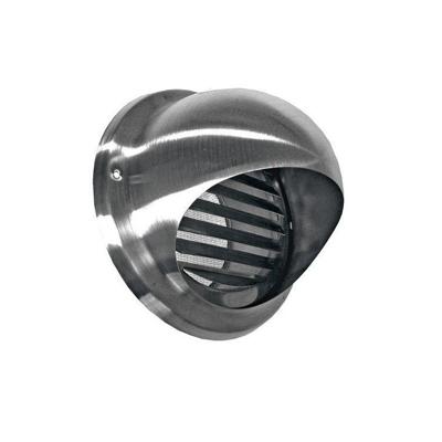Bolrooster BWS Ventilatie Aansluitmaat Ø 200mm Met Muggengaas RVS Bolrooster BWS Ventilatie Aansluitmaat Ø 200mm Met Muggengaas RVS