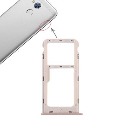 SIM-kaart lade + SIM-kaart lade/micro SD-kaart lade voor Huawei Honor 6A (goud)