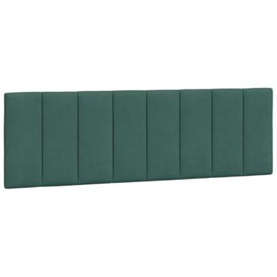 Hoofdbordkussen 160 cm fluweel donkergroen