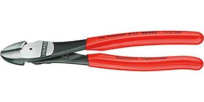 Knipex 74 21 200 Kracht-zijsnijtang 200mm gebogen met kunststof grepen | geatramenteerd - thumbnail