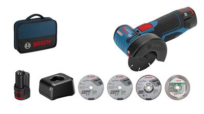 Bosch Blauw GWS 12V-76 | Haakse Accuslijpmachine | 12V | 2.0Ah Li-Ion - 06019F200C - thumbnail