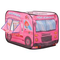 VidaXL Kinderspeeltent met 250 ballen 70x112x70 cm roze - thumbnail