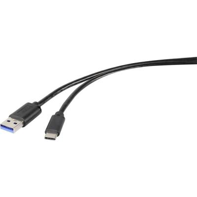 Renkforce RF-4535908 USB-kabel USB 3.2 Gen1 (USB 3.0 / USB 3.1 Gen1) USB-A stekker, USB-C stekker 3.00 m Zwart Renkforce RF-4535908 USB-kabel USB 3.2 Gen1 (USB 3.0 / USB 3.1 Gen1) USB-A stekker, USB-C stekker 3.00 m Zwart