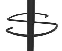 Unilux kapstok Access, hoogte 175 cm, 6 kledinghaken, met parapluhouder, zwart met hout - thumbnail