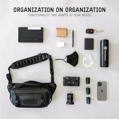 WANDRD Cameratas - Rogue Sling Crossbody Camera Case - Gemaakt van ballistische nylon stof, werkt als een Sling Laptop Tas, Wasatch Groen, 6L, Messenger Tas