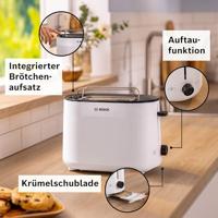 Bosch TAT2M121 Broodrooster Wit - thumbnail