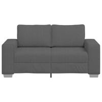 Loveseat bank 120 cm corduroy stof donkergrijs - thumbnail