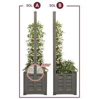 Bama Fioriera Separe Bloemenbak 80x42.5x150 cm Taupe - thumbnail
