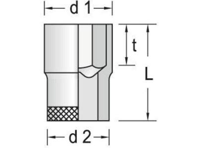 Gedore Dopsleutel 1/2" 11 MM 6-kant - 6130370 Gedore Dopsleutel 1/2" 11 MM 6-kant - 6130370