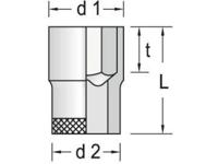 Gedore Dopsleutel 1/2" 11 MM 6-kant - 6130370 - thumbnail