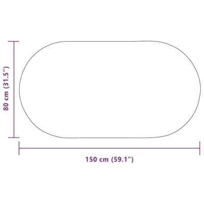 Tapijt Crme 80 x 150 cm PP