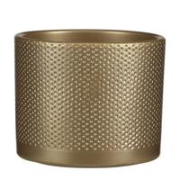 Era pot round gold relief H14,5 x D17,5 cm stenen binnenpot Mica Decorations - Mica decorations - thumbnail