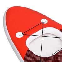 Stand Up Paddleboardset opblaasbaar 300x76x10 cm rood - thumbnail
