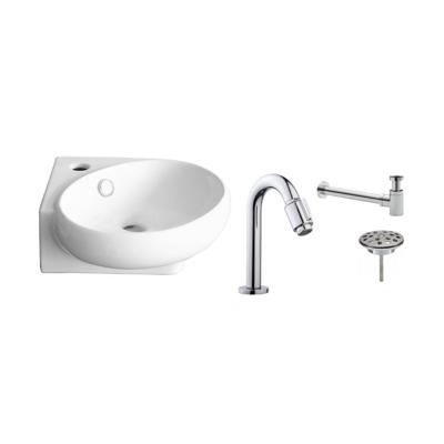 FonteinPack VM GO HAPPY HOEKFONTEIN WIT 36 X 38,5 X 13,5 CM (Keuze uit 18 kranen) FonteinPack VM GO HAPPY HOEKFONTEIN WIT 36 X 38,5 X 13,5 CM (Keuze uit 18 kranen)