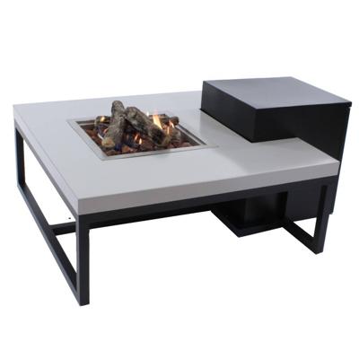 Enjoyfires: Vuurtafel Ambiance Vierkant - Zwart-grijs