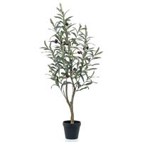 Emerald kunstplant in kunststof pot olijfboom 90 cm - thumbnail