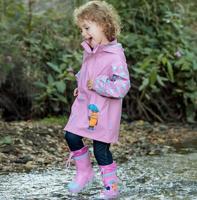 Playshoes regenjas Muis en Olifant Roze-140 - thumbnail