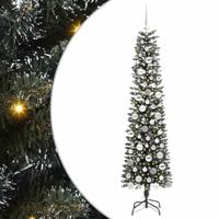 VidaXL Kunstkerstboom met 300 led groen 180 cm pvc en plastic en staal - thumbnail