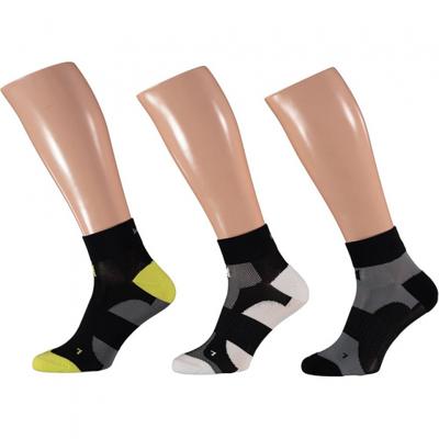 Xtreme Fietssokken Quarter 3-pack Multi Black-45/47