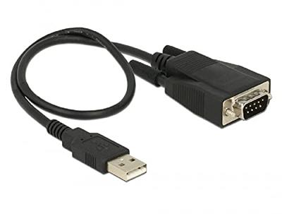 Delock USB 2.0 Adapter [1x USB-A 2.0 stekker - 1x RS232-stekker] 62958 0.45 m