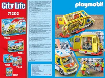 Playmobil - 71202 - City Action Les Subcutors - Ambulance met licht- en geluidseffecten - thumbnail