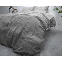 Sleeptime Elegance Stone Stripe - Grijs - Flanel Dekbedovertrek 1-persoons (140 x 200/220 cm + 1 kussensloop) Dekbedovertrek - thumbnail