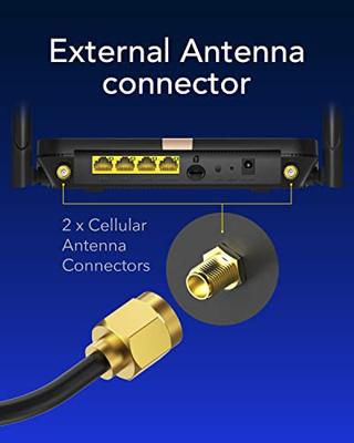 Cudy LT500D draadloze router Fast Ethernet Dual-band (2.4 GHz / 5 GHz) 4G Zwart - thumbnail