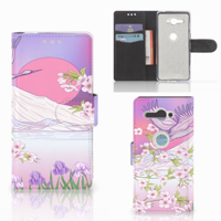 Sony Xperia XZ2 Compact Telefoonhoesje met Pasjes Bird Flying - thumbnail