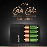 Battery Sales Europe Duracell oplader charger cef14 incl. 2x aa1300mah & 2x aaa 750mah, 5dlg. - thumbnail