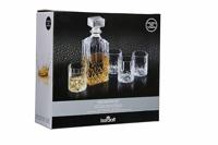 Whiskey Decanter Set - 5 delig - Whisky karaf 900ml met 4 glazen - thumbnail