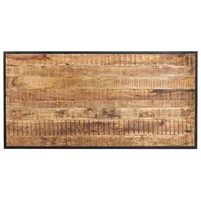 Eettafel 140 cm ruw mangohout