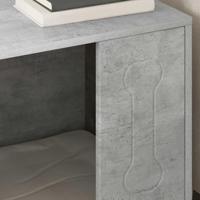 vidaXL Hondenhuis Beton 44 x 42 x 49 cm Bewerkt hout, Woonkamer, Rechthoekig Minimalistisch Ontwerp, Multifunctionele Opslag, Duurzame Materialen, Moderne Esthetiek, Praktische Oplossingen - thumbnail