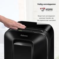 Papiervernietiger fellowes lx200 4x12mm zwart - thumbnail